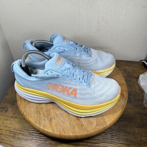 Hoka One One Bondi 8 Shoes Womens Size 12 Wide Cushioned Running Sneakers